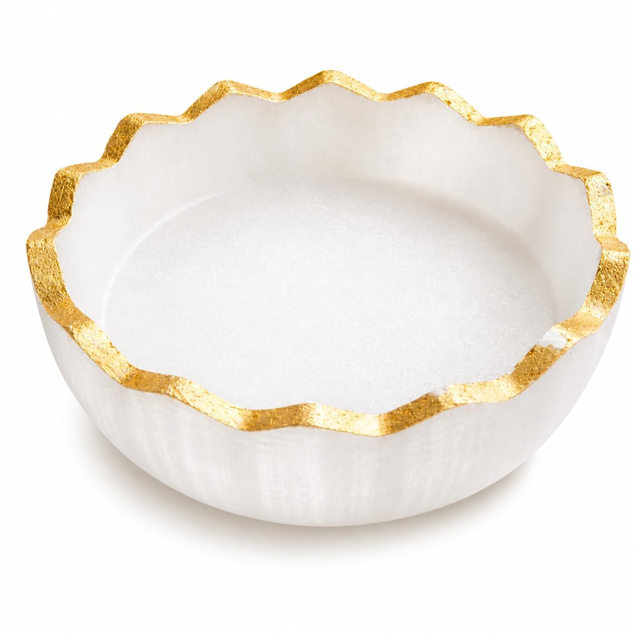 Certified Original Selenite Charging Plate for Crystals | Natural Selenite Crystal Plate for Cleansing & Recharging Gemstones, Bracelets & Rudraksha | Reiki, Meditation, Positive Energy Decor (3 Inch)-picture-25