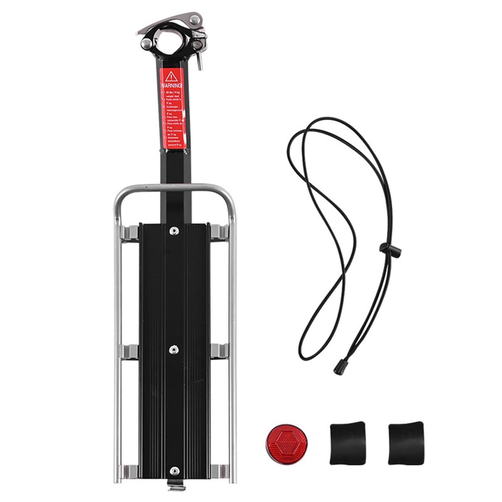 Bicycle Rear Rack – Quick Release Cargo Carrier, Universal Adjustable Load platforms | Luggage Support for Trunk Bags Cycling Commute Touring Road Mountain Travel Bike Accessory Storage Gear System