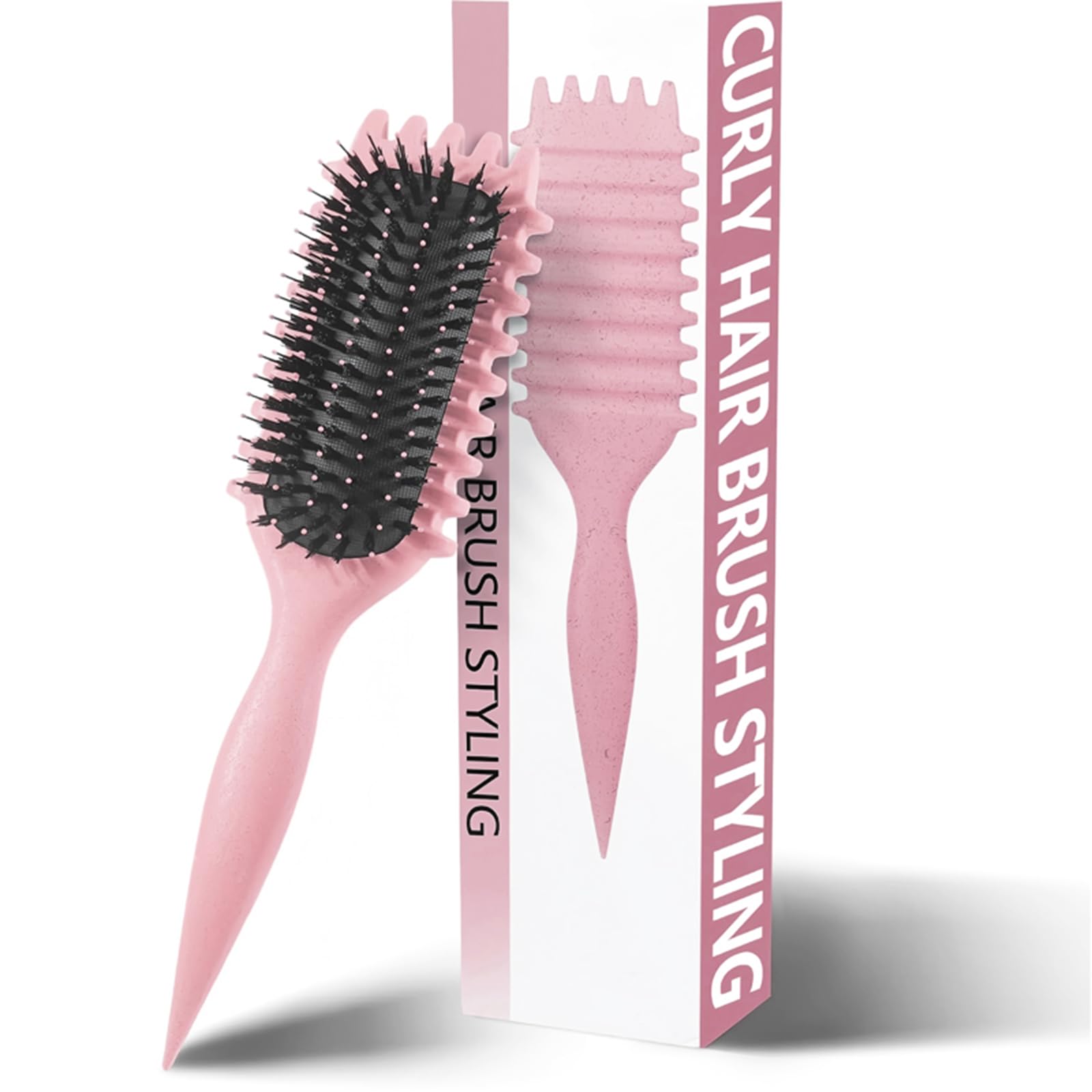 Curl Defining Brush, Curl Define Styling Brush, Hair Brush for Combing and Shaping Men's and Women's Curls to Reduce Pulling
