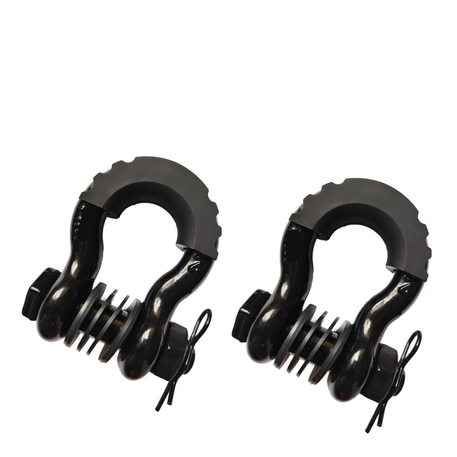 Pjfcewfdgx 20T Black 2Pcs D-Ring Anchor Shackle 28660Lbs Break Strength For Vehicle Trailer Use