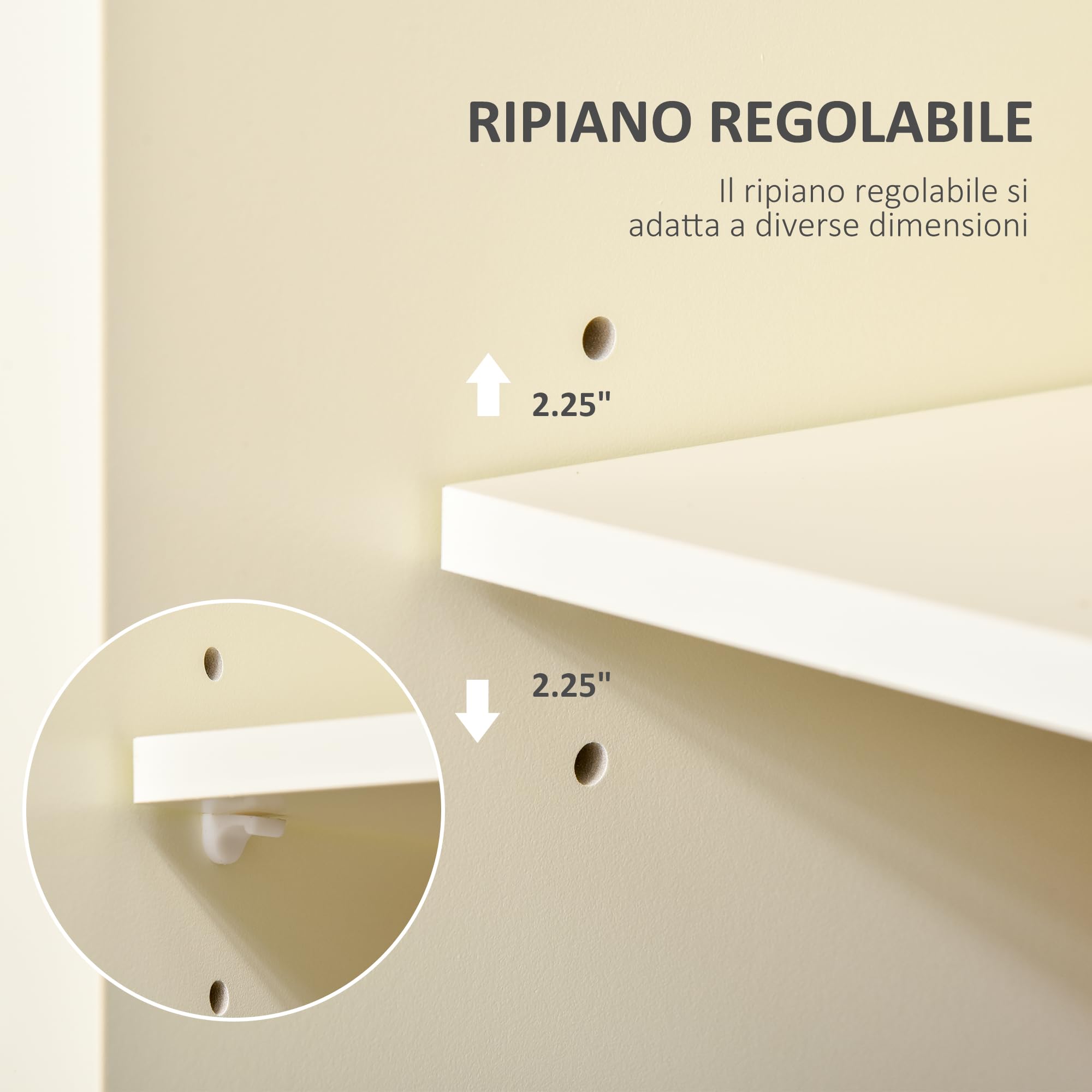 HOMCOM Isola per Cucina in Legno e MDF con Cassetti, Armadietto e Portasciugamani, Carrello da Cucina a 4 Ruote per Utensili, 110x49.5x89.5 cm, Bianco