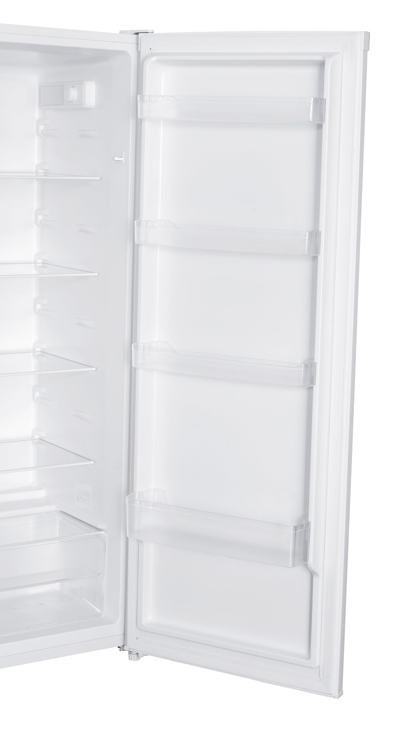 homeX CS2422E-W Kühlschrank ohne Gefrierfach groß 242 Liter freistehend | Vollraumkühlschrank, leiser Standkühlschrank, Fridge, Getränkekühlschrank, 5 Ablagen, LED-Beleuchtung, 143 cm hoch, weiß