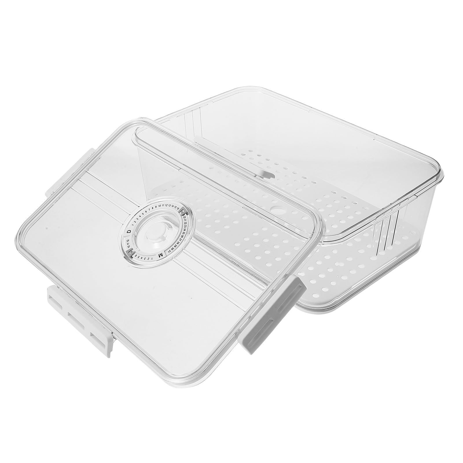 Boîte à Hermétique Rangement Compact en Plastique Couvercle, Conservation Fraîcheur Cuisine Comptoir, pour Maison