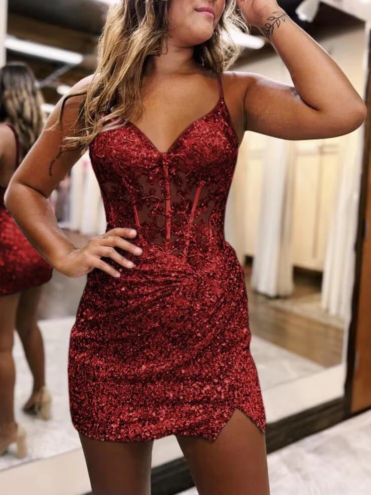 Noras dress Sparkly Sequin Mini Homecoming Dress 2025 Spaghetti Straps Cocktail Party Dresses for Teens NO1583