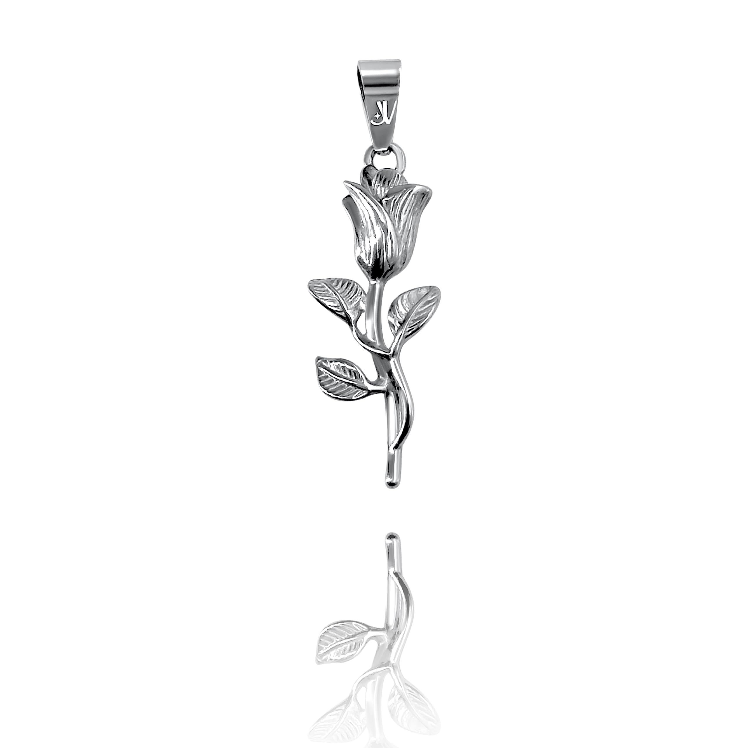 Rosen Anhänger Silber Herren Streetwear Schmuck wasserfestes Design Geschenk Männer