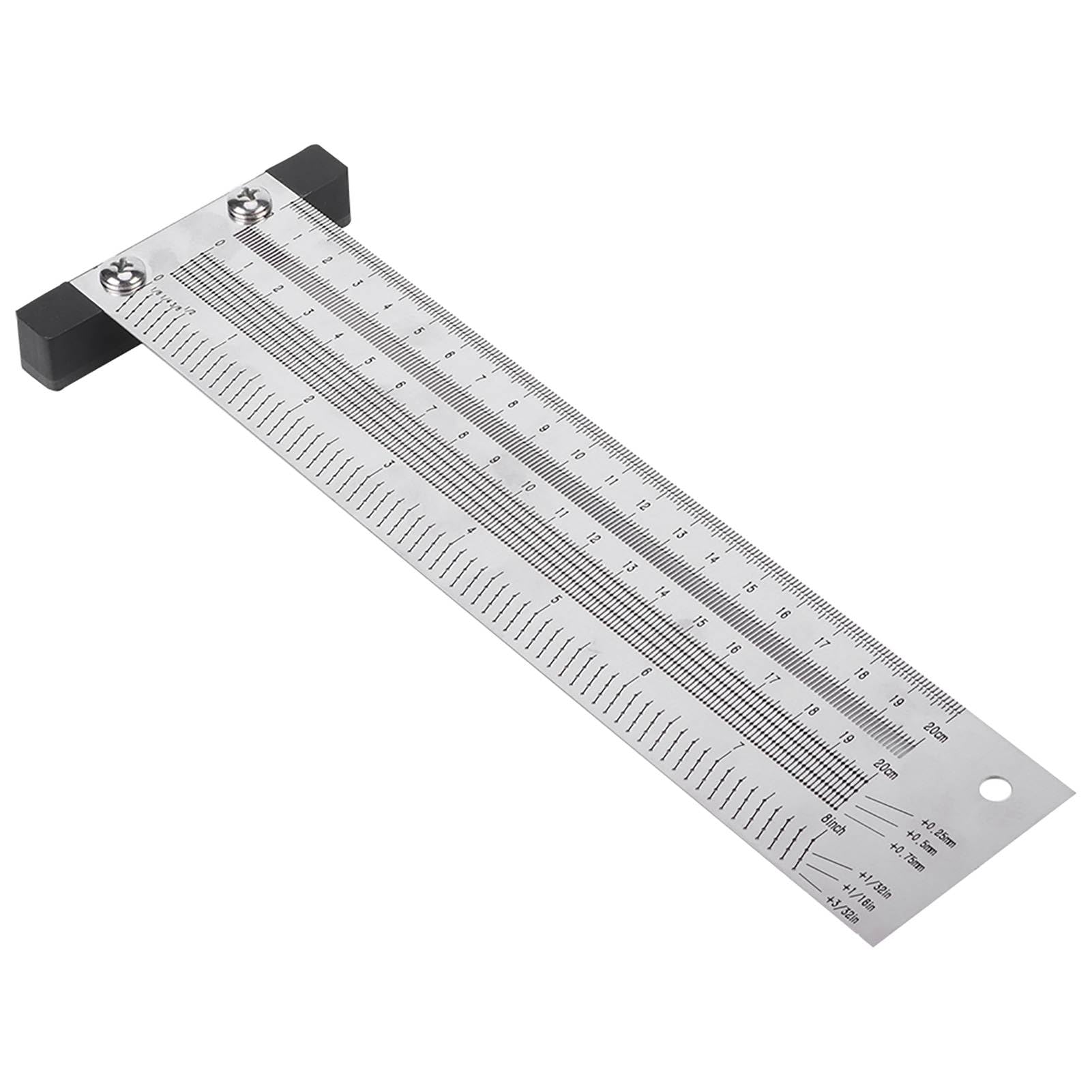 Precision T-Rule Marking Gauge With Mechanical Pencil – Stainless Steel T-Square For Woodworking & Drafting | 200mm - View #7