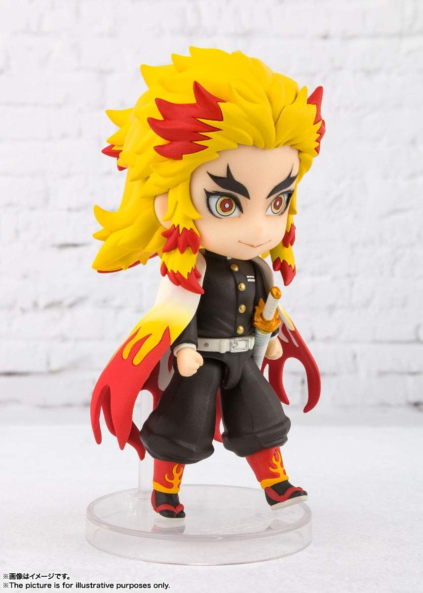 Action Figure Figuarts mini Kyojuro Rengoku 90mm Tamashii Nations Bandai unik lucu