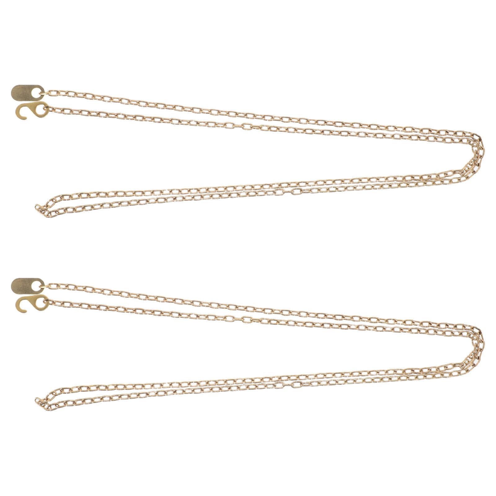 Cabilock 2 Pezzi Catena Decorativa per Orologio a Pendolo, Acciaio Oro