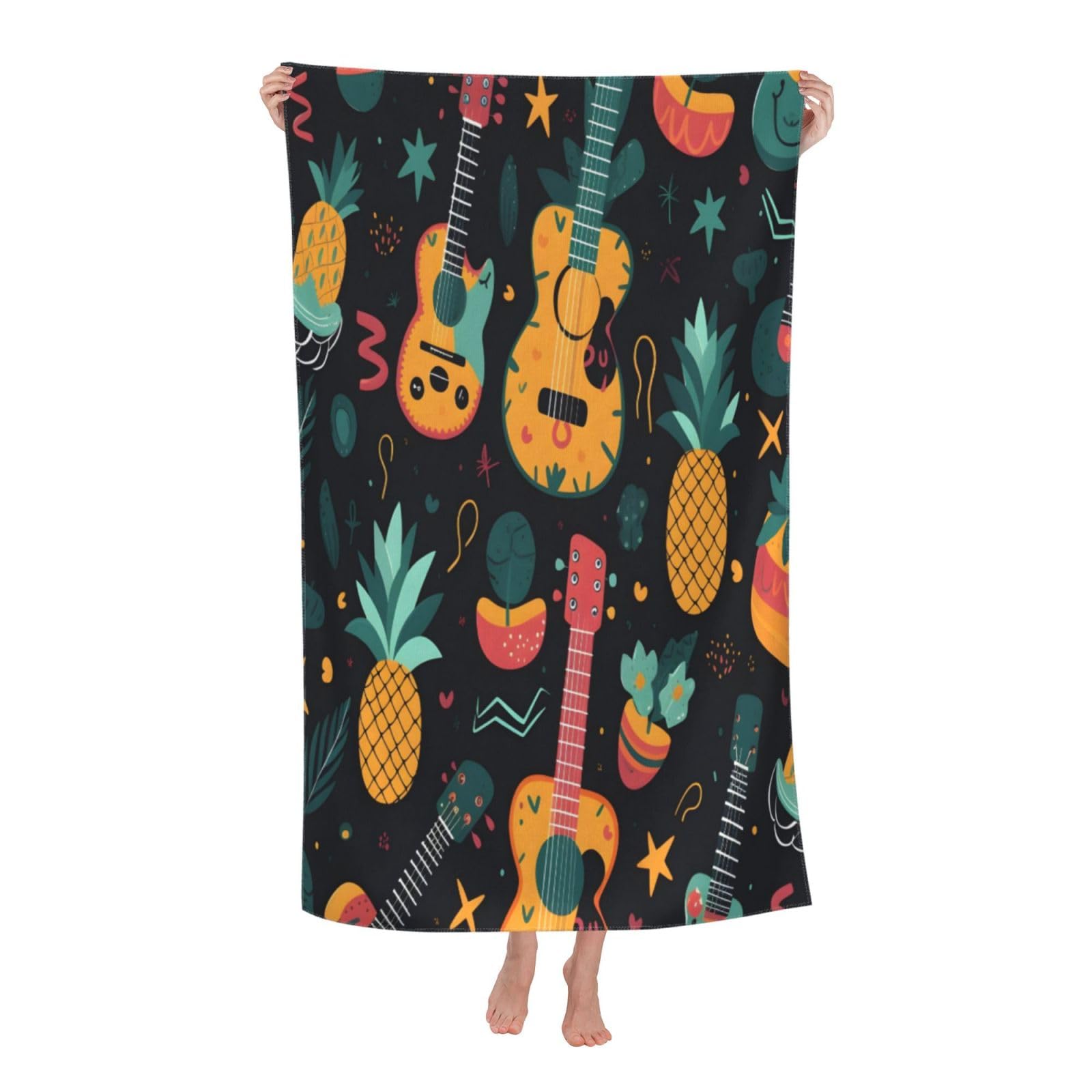LSRCPD Beach Towels Enjoy Summer7 Bath Yoga Gym Camping For Adults Women 80X130Cm