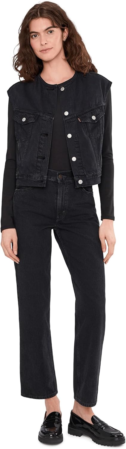 Levi's womens Collarless Shrunken 90s Vest