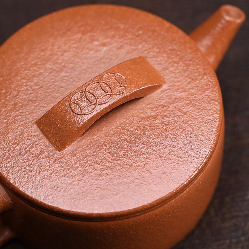 Tetera de Kung Fu Para Hacer té Tetera De Arcilla Amarilla For Uso Doméstico, Escritorio For Salón Té, Adecuada For La Mayoría Los Tés Juego de Té de Cerámica