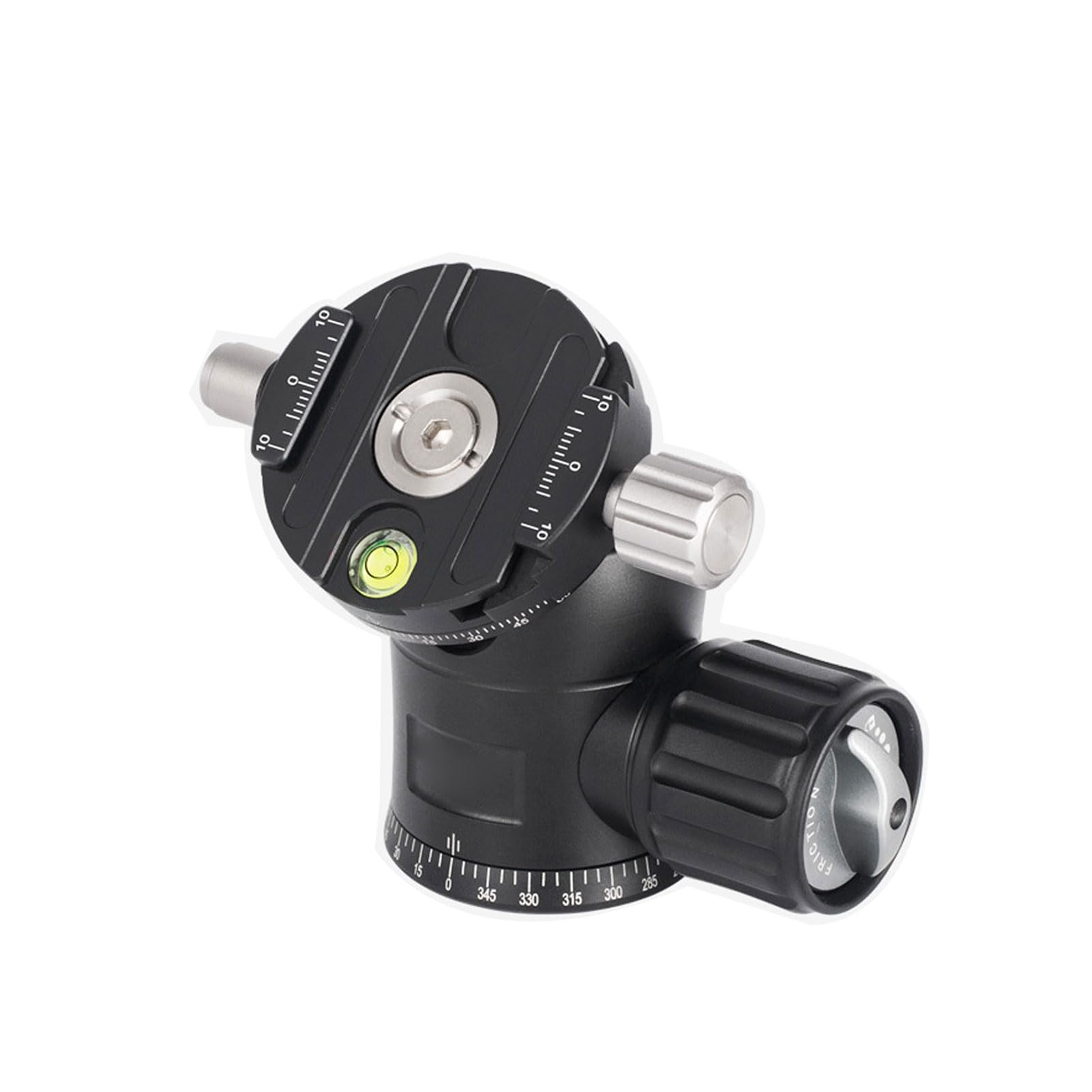 Generic Testa a Sfera Rotante a 360° Testa Panoramica per Treppiede di Grande stabilità per Sessioni di Ripresa Stabili Capacità di Carico di 8 Kg Compatibilità Universale (30 mm)