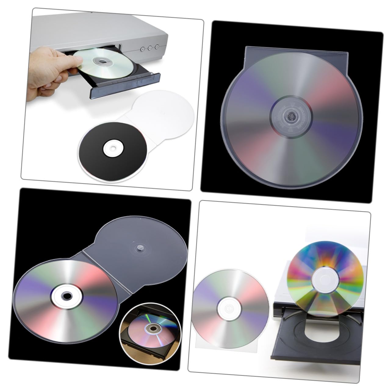 50 pezzi Custodie CD Trasparenti in Plastica Rigida Scatole Porta Dvd Resistenti e Leggere per Archiviazione Dischi Organizer CD Compatti e Maneggevoli per Musica Giochi e