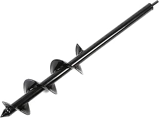 Auger Drill Bit, Garden Plant Flower Bulb Auger Rapid Bulb Planter Bedding Plant Auger for 24" Long 3" Wide Post Hole Digger for Planting Garden Lawn Yard DIY
