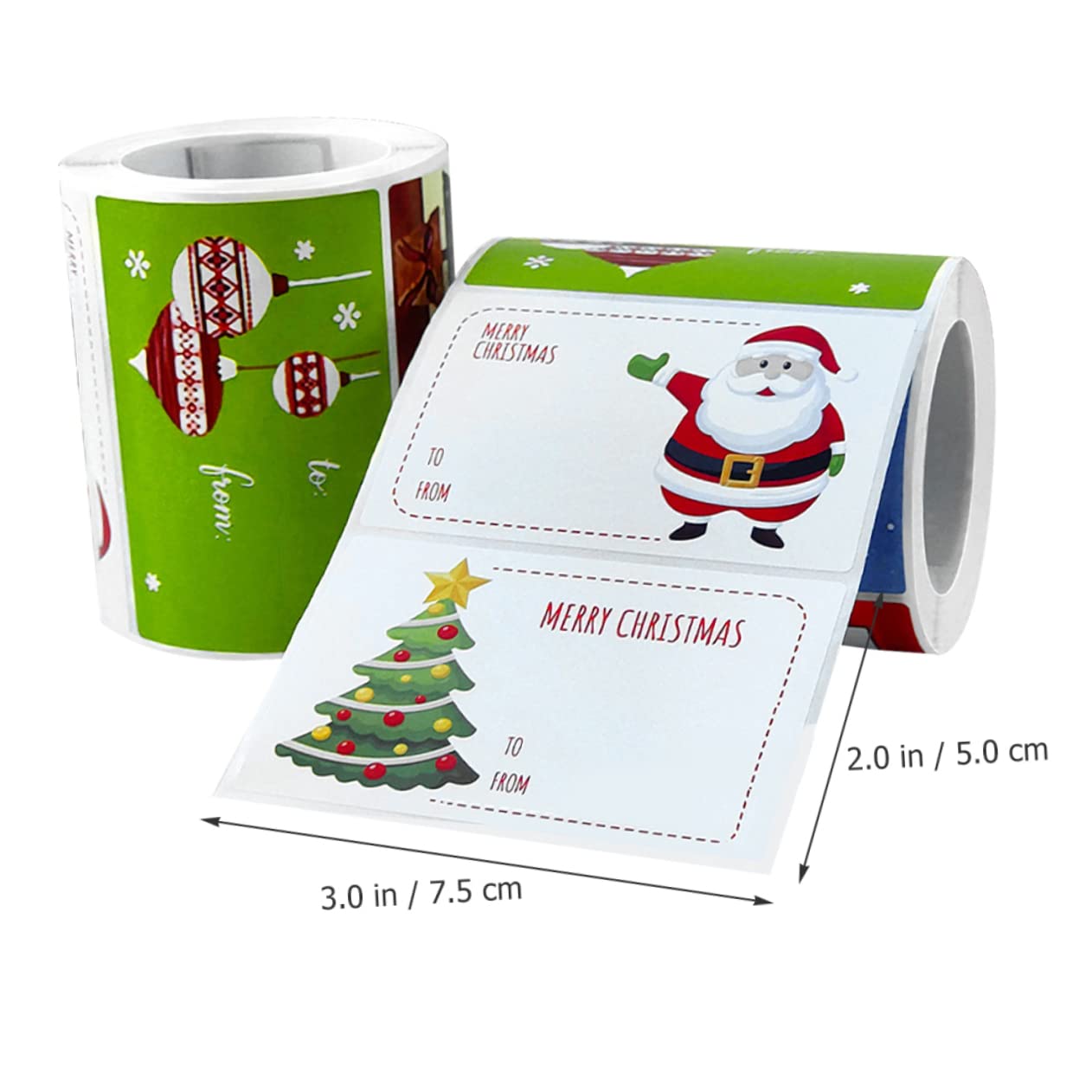 VILLCASE 8 Adesivi natalizi tag di natale sigillo adesivi adesivo multifunzione etichette adesive natalizie adesivi per pacchetti Decalcomanie fai da te etichetta di chiusura