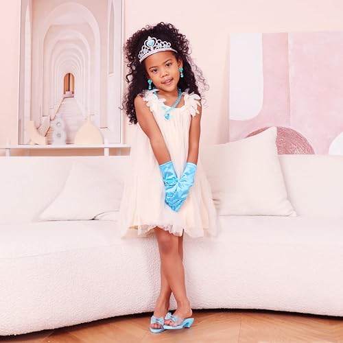 Miniatura 9 de Meland Zapatos de vestir de princesa con vestido de sirena iluminado para niñas pequeñas, disfraz de Halloween para niñas de 3 a 8 años