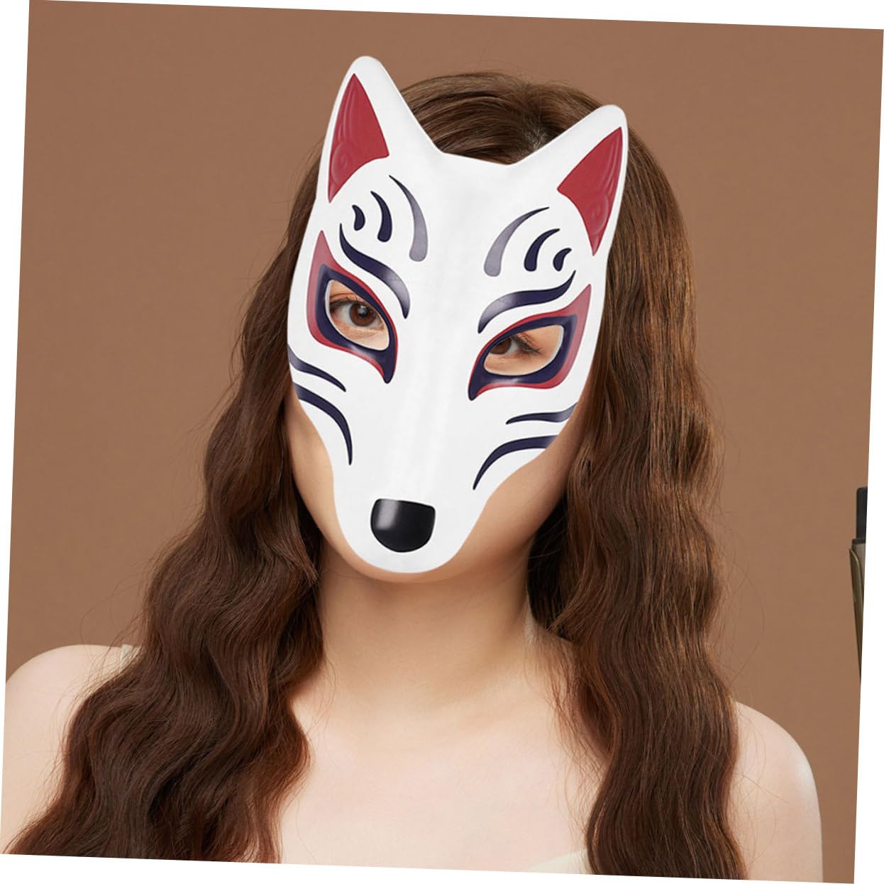 Maschera Di Volpe Bianca 4 Pezzi Maschere Animali Vuote Per Fai Da Te Decorazione Feste Halloween Cosplay Personalizzabile