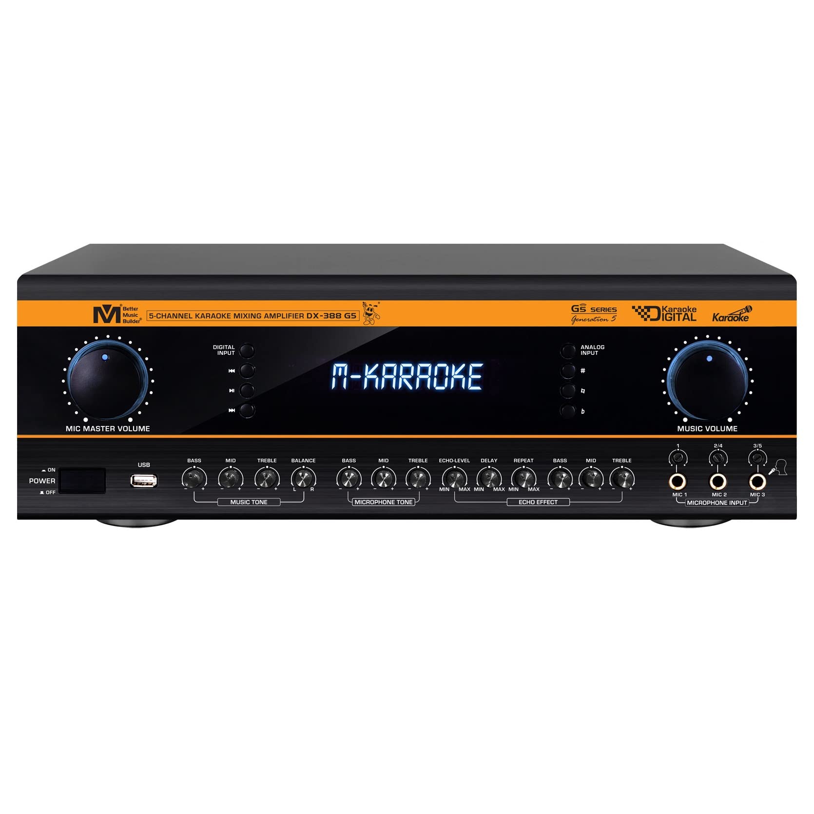 Better Music Builder DX-388 G5 1400 Watts Professional Mixing Amplifier