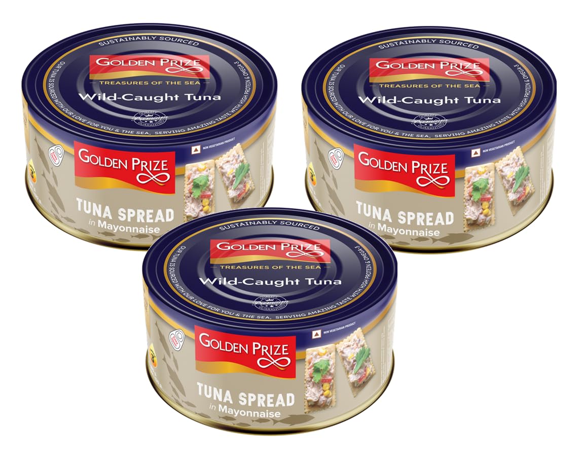Golden Prize Tuna Spread in Mayonnaise 185Gms Each - Pack of 3 Units-image-24