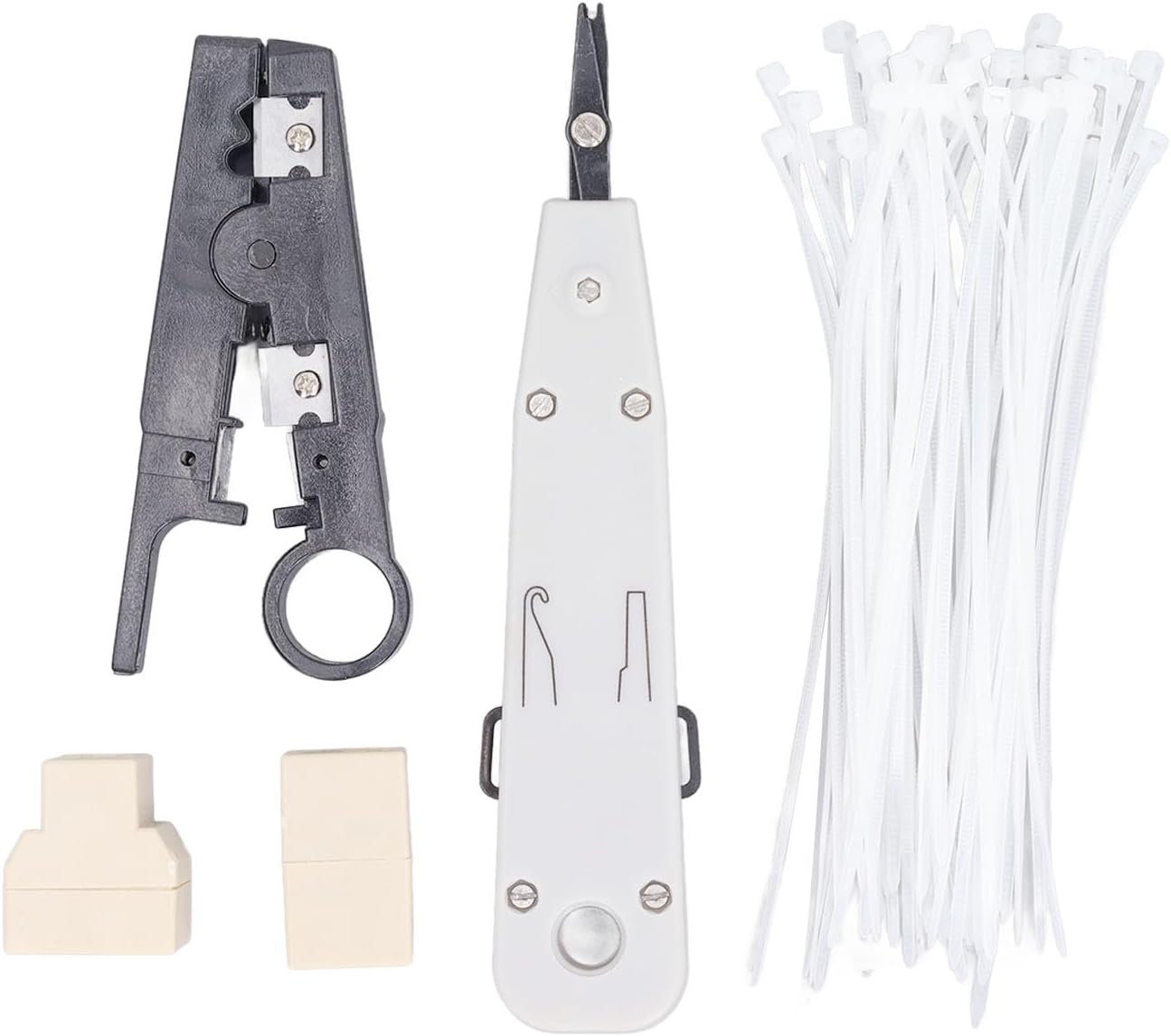 RJ45 CAT6 Data Cable Crimper Tool Steel Integrated Ethernet Gemstone Head 6P8P Crimping Pliers