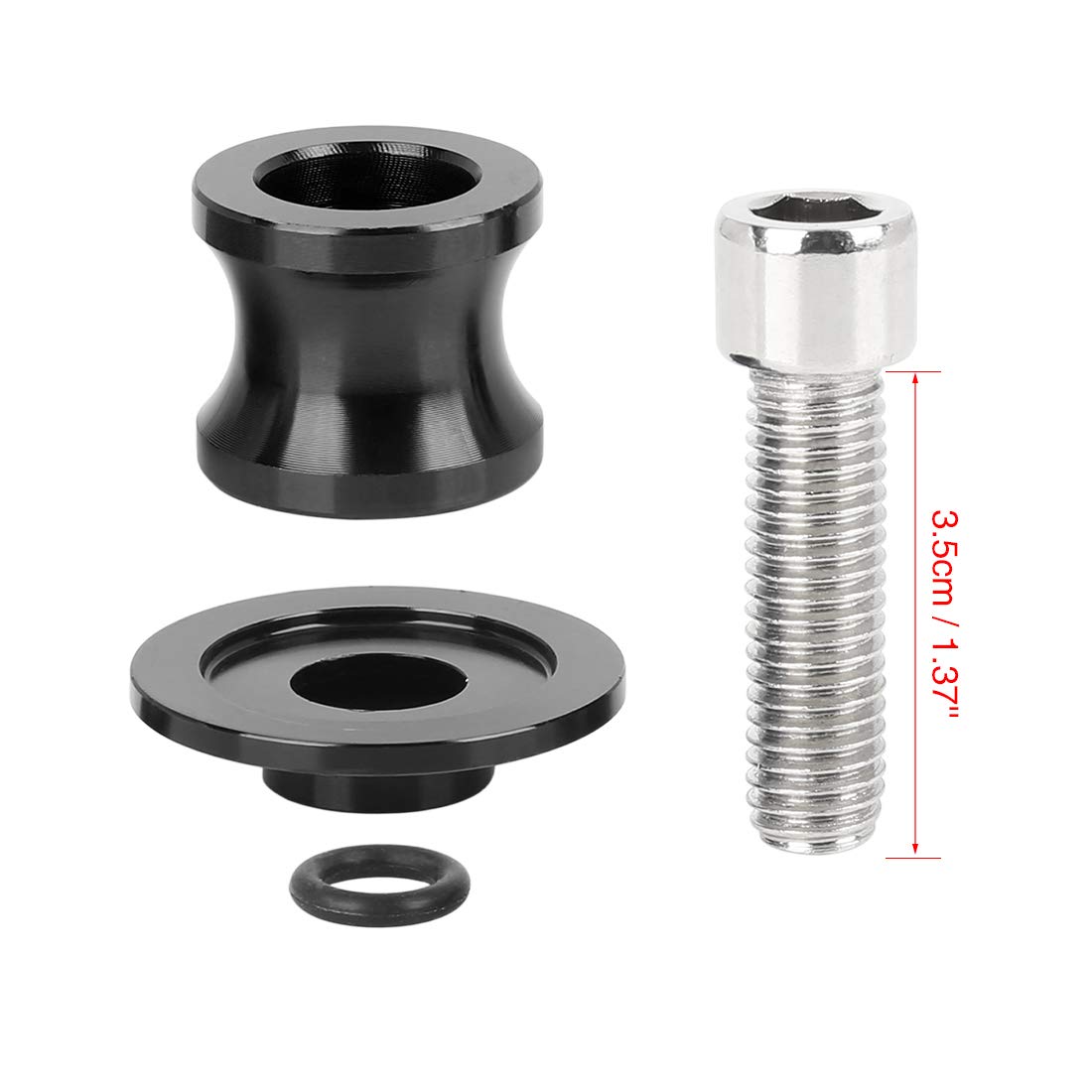F Fierce Cycle Support Bobine Bras Oscillant M10x1.5 - Curseurs Diabolo Moto Universel Noir