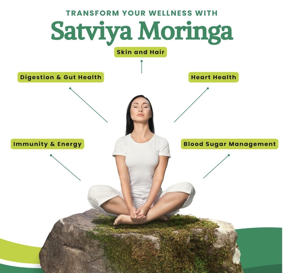 Image of Moringa Powder Organic India 1Kg, Pure Natural Moringa Leaves powder, Ayurvedic Superfood for Naturally Boost Energy Levels, Immunity, Boost Energy Level & Digestion