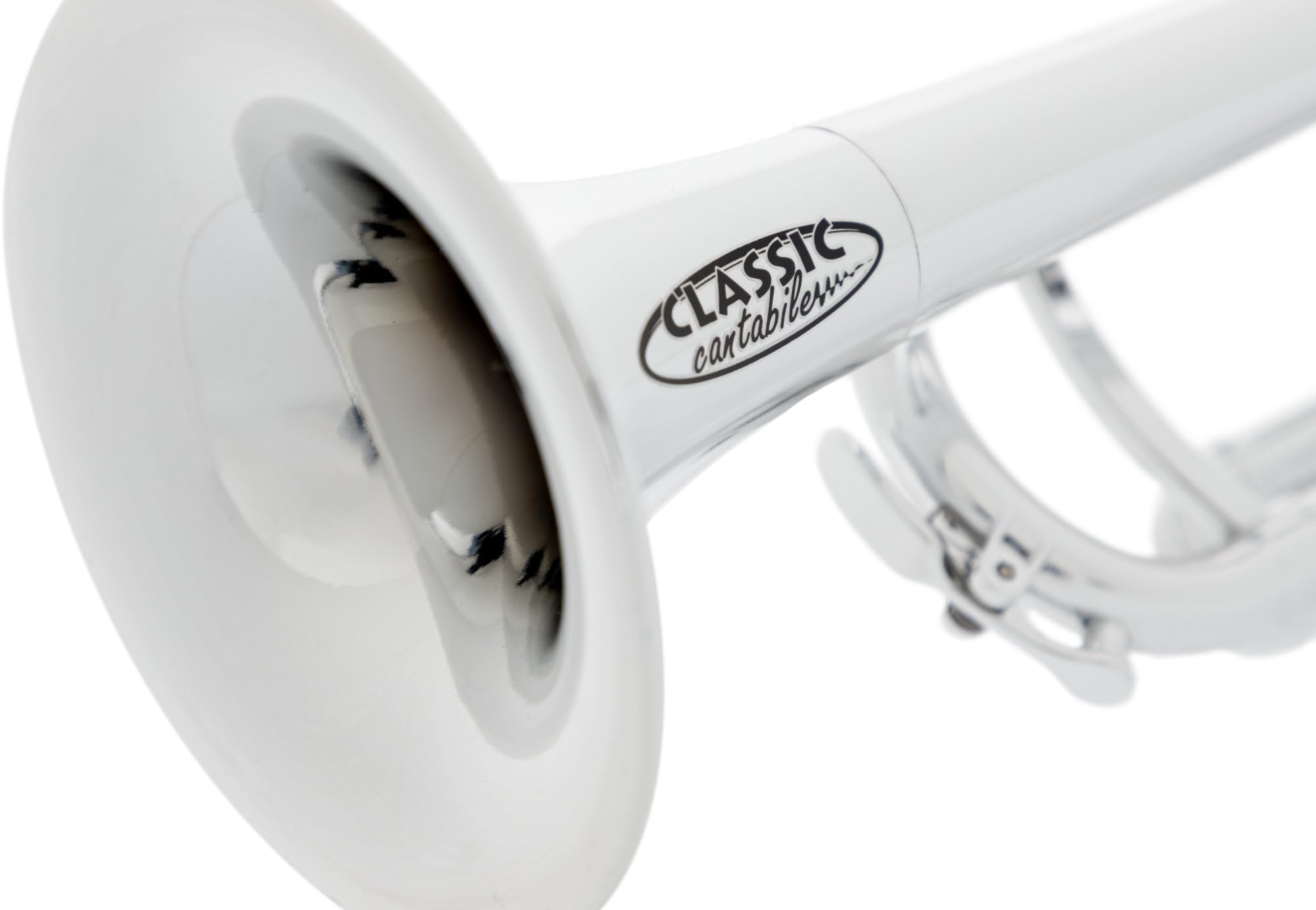 Classic Cantabile MardiBrass Tromba in ABS Plastica - Valvole Perinet - 510g leggera - Foratura: 11,6 mm - incl. Bocchino e Gigbag - argento