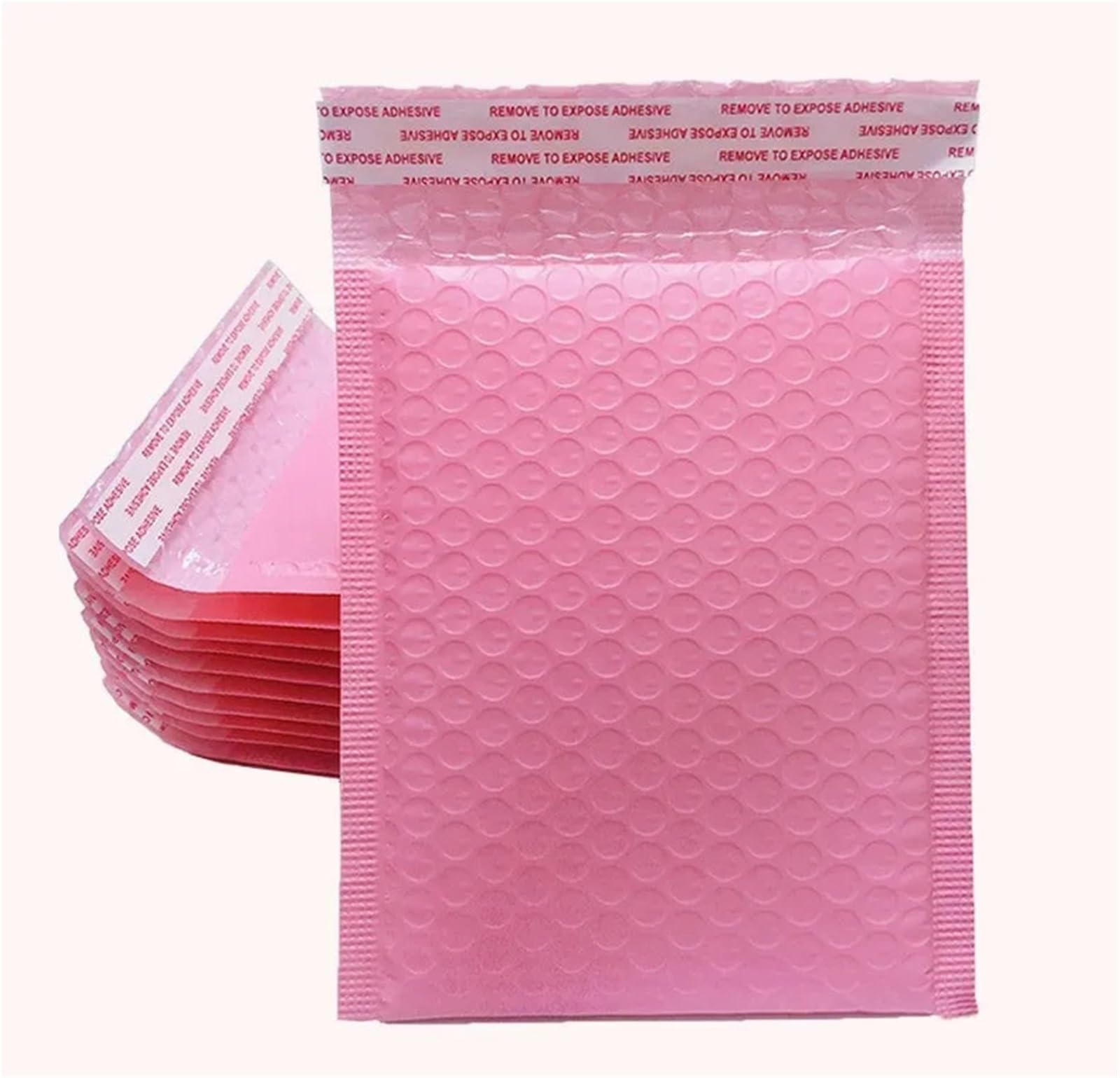 Buste Pluriball 100 pezzi Buste imbottite con bolle d'aria postali pellicola perlata Busta for posta regalo for libri foderata Autosigillante Rosa