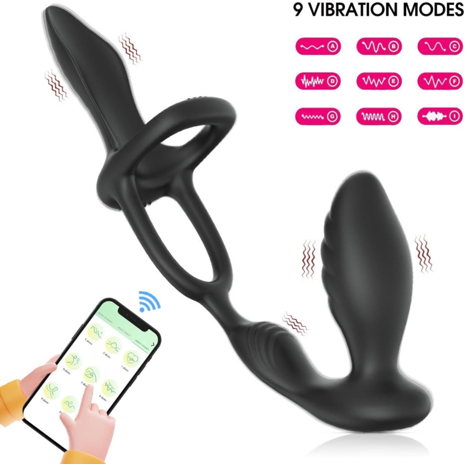 Torting Uovo uomo Potente Massaggio alla Prostata Ritardato Eiaculazione Butt Plug Sex Toy per gli Uomini Masturbare Dildo Macchina
