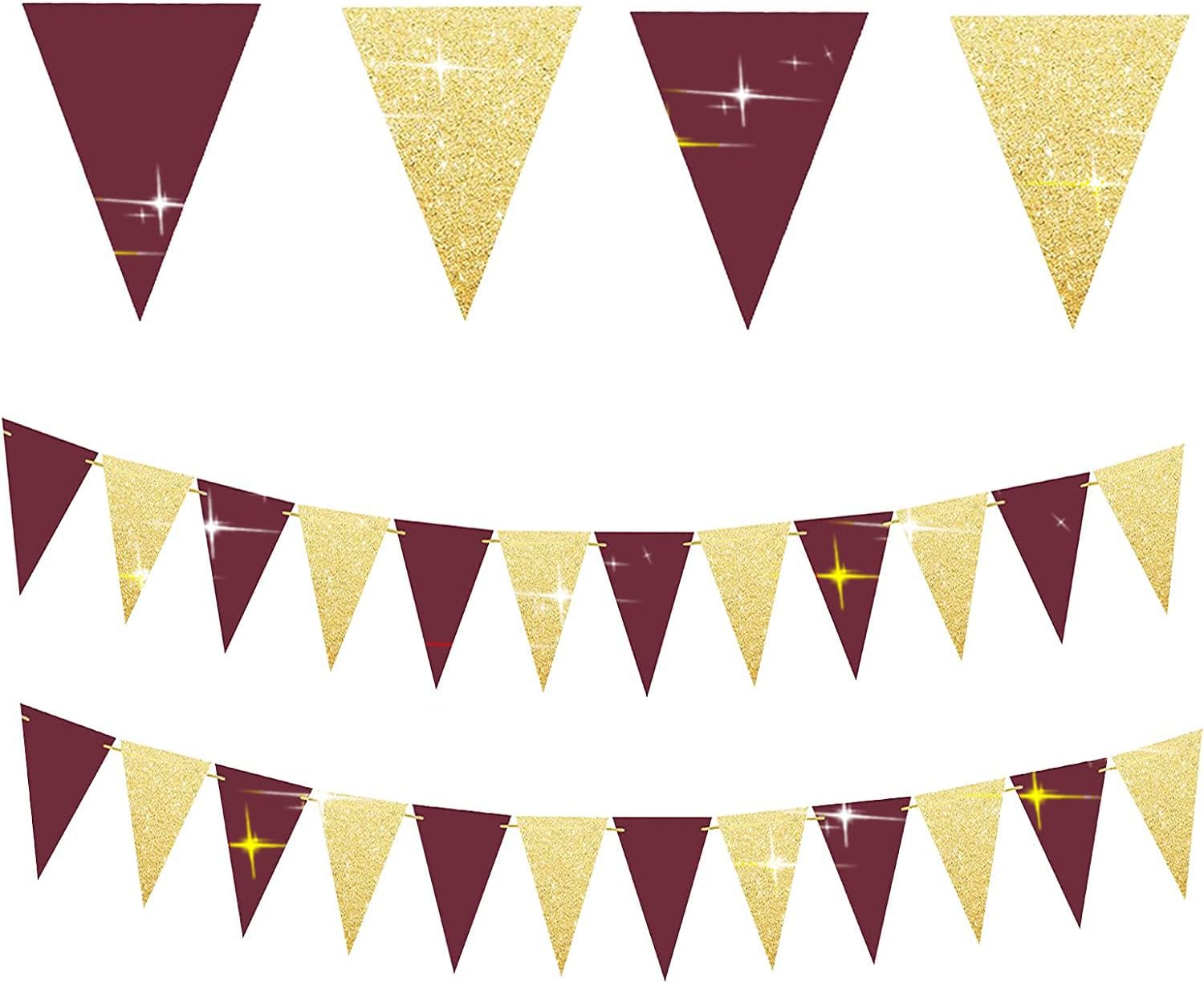 Graduation Decorations Maroon Gold 2024/Burgundy Gold