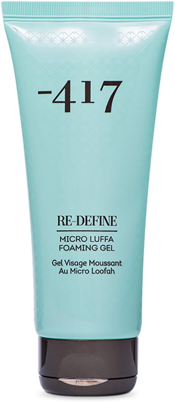 -417 Dead Sea Cosmetics Redefine Facial Micro Luffa Foaming Gel - Purifying Cleanser and Daily Face Wash