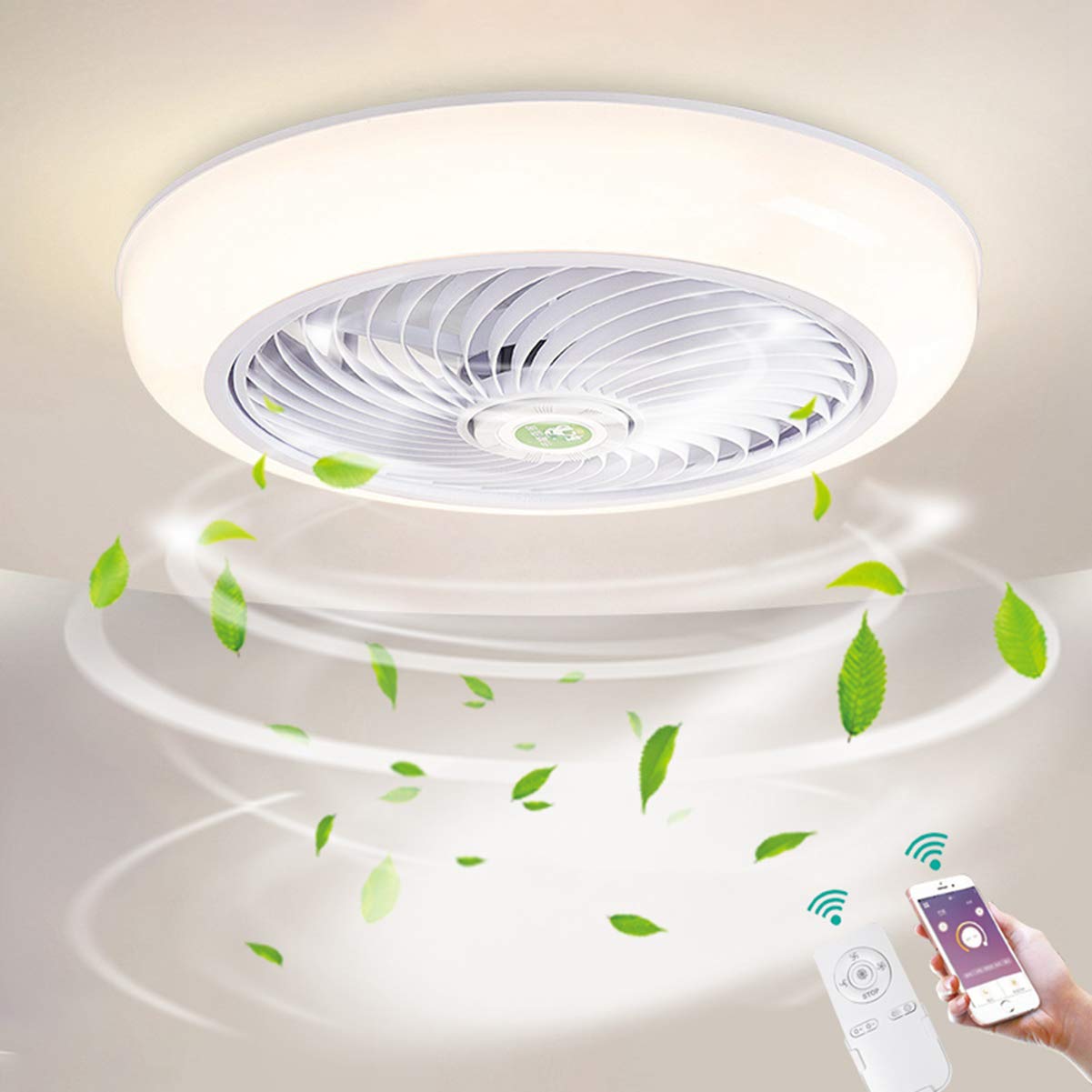 46cm Dimmen Plafondventilator met verlichting LED 36W Dimbaar