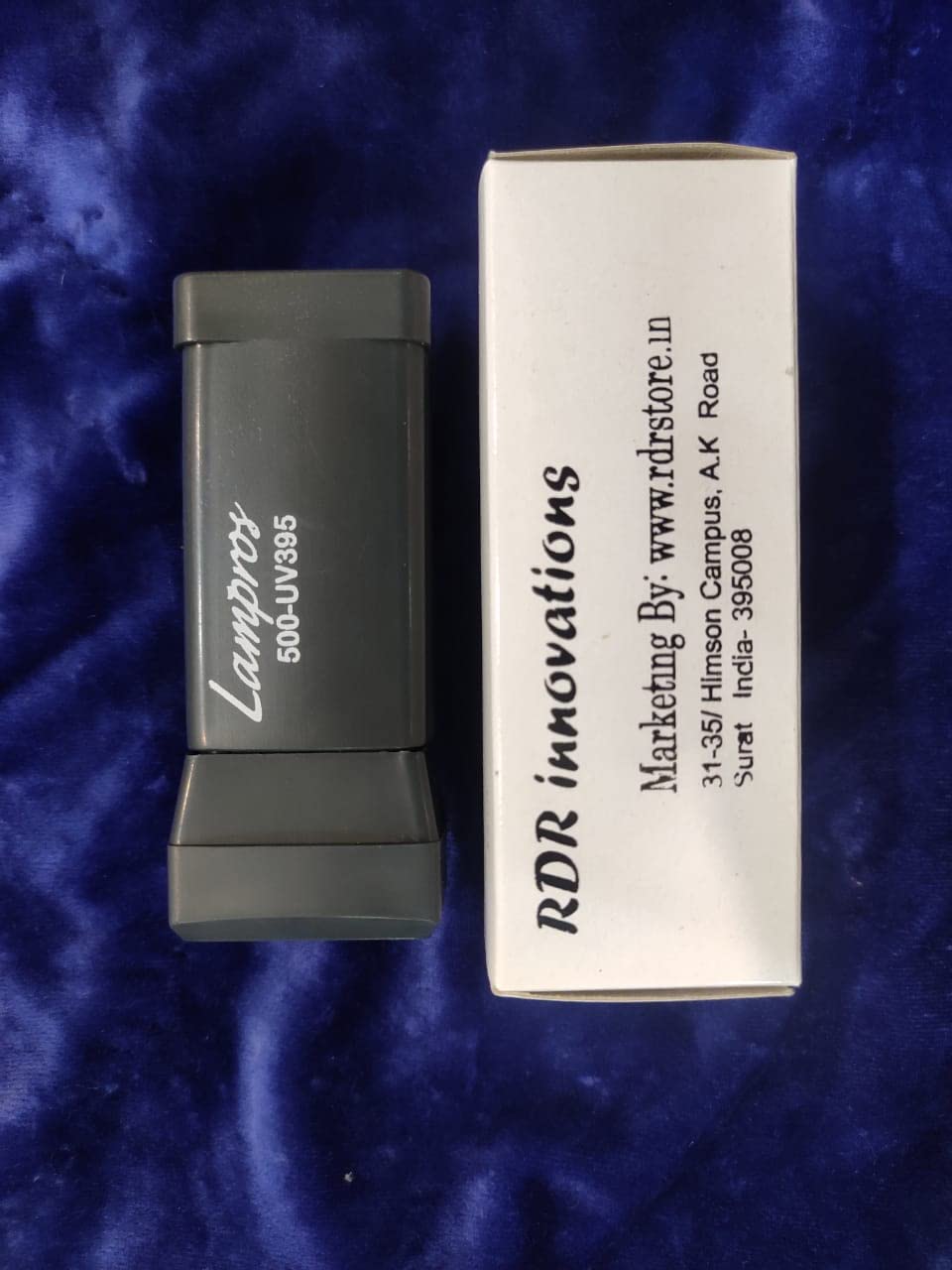 RDR Rechargeable UV Flashlight Ultra Violet Portable Light UV Torch Light Grey (Lampros 2200mAH Lithium ion) 1