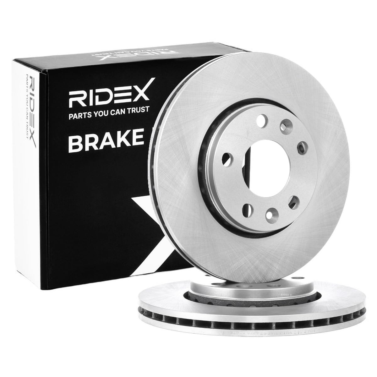 RIDEX 82B0283 2x Disco de freno Delantero sin tornillos Compatible con RENAULT Megane 3 Grandtour KZ0/1