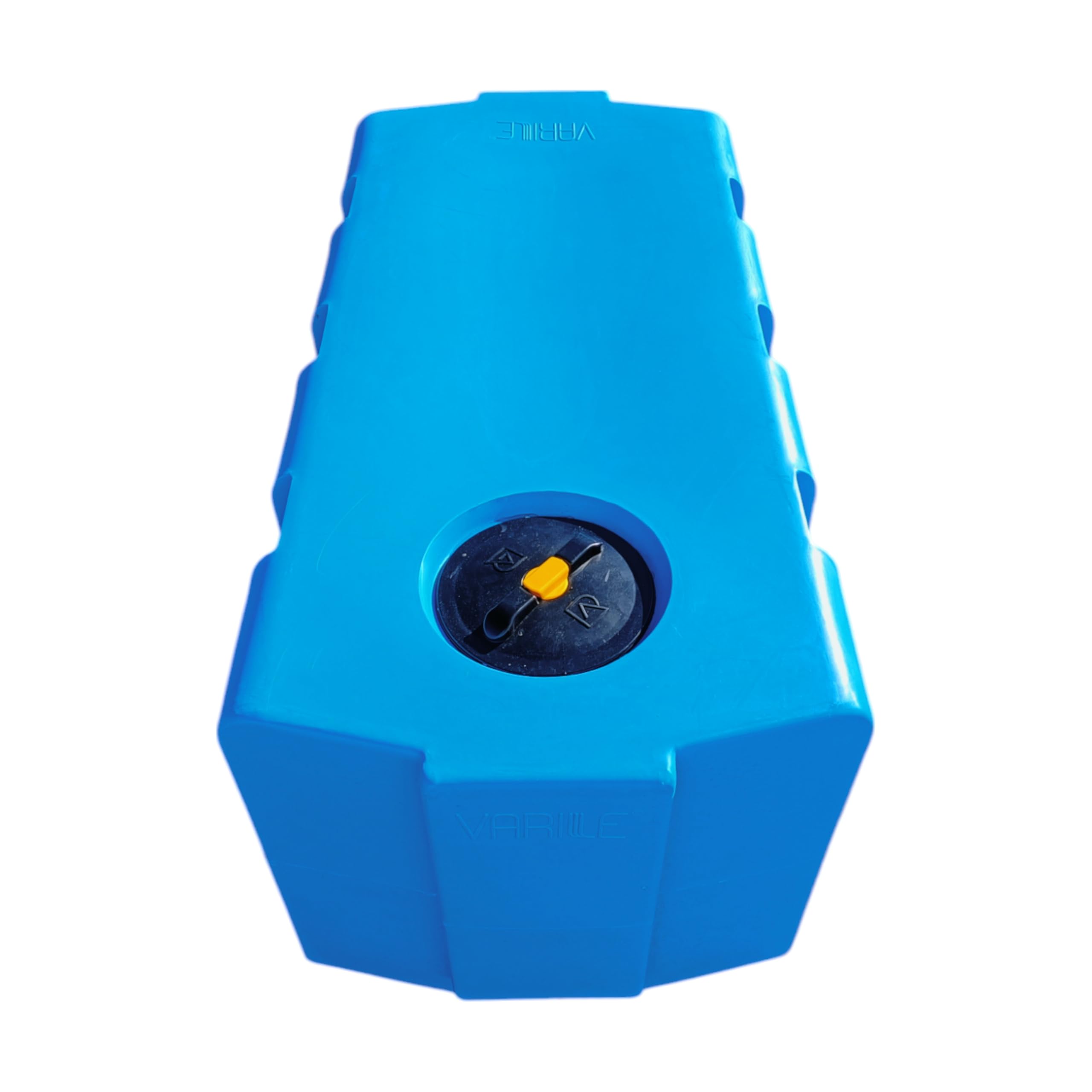 Varile 350L Tanque de agua potable | Resistente al transporte | Apto para alimentos | Para barco - autocaravana - remolque (Azul)
