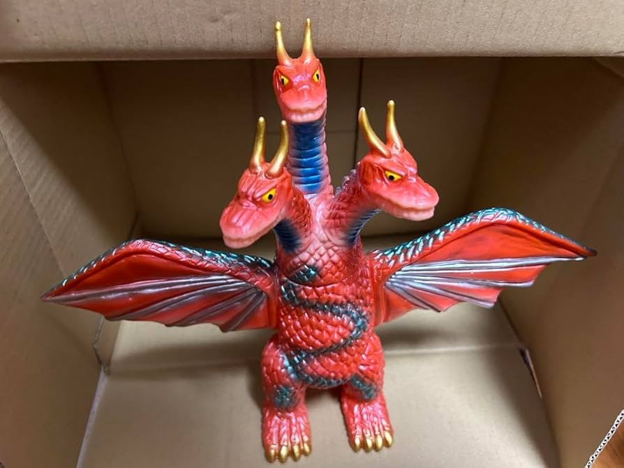 Amazon.co.jp: ブルマァク キングギドラ 復刻版 レッド パープル