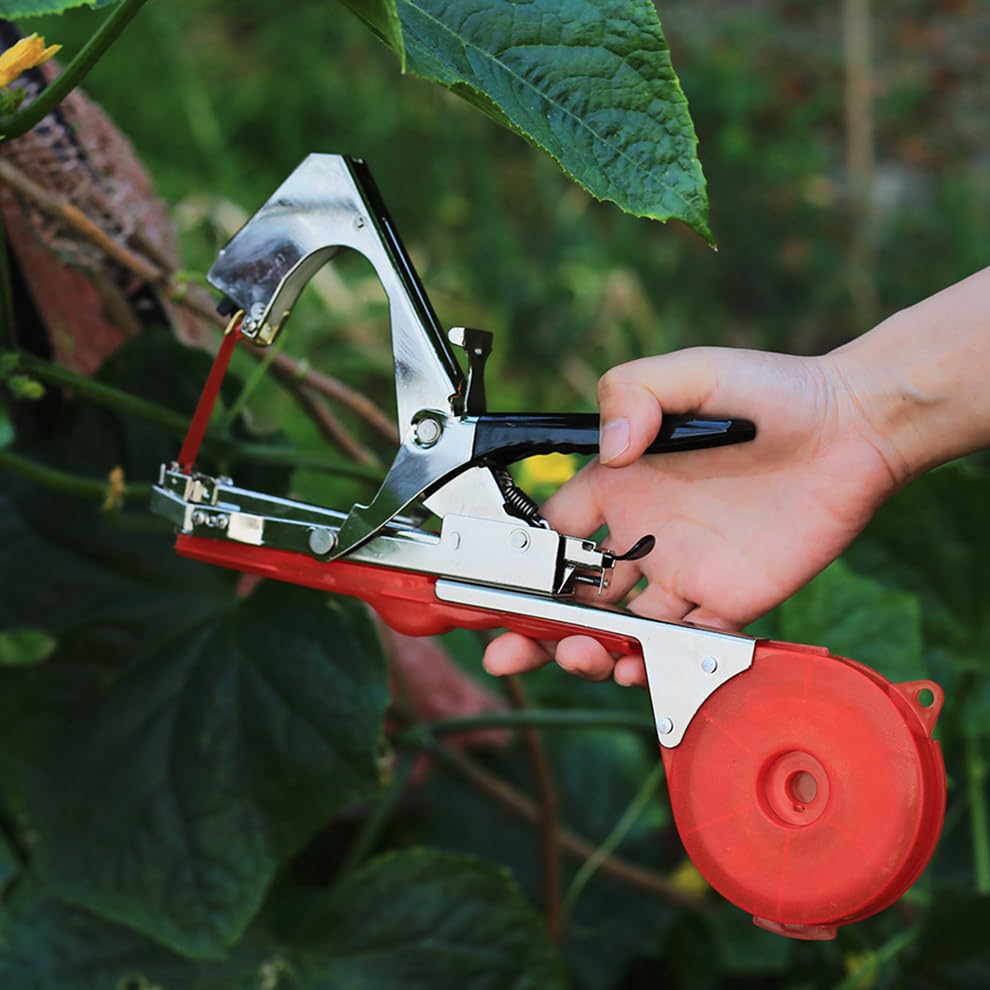 Máquina manual para atar plantas con 10000 grapas y cintas miniatura 6
