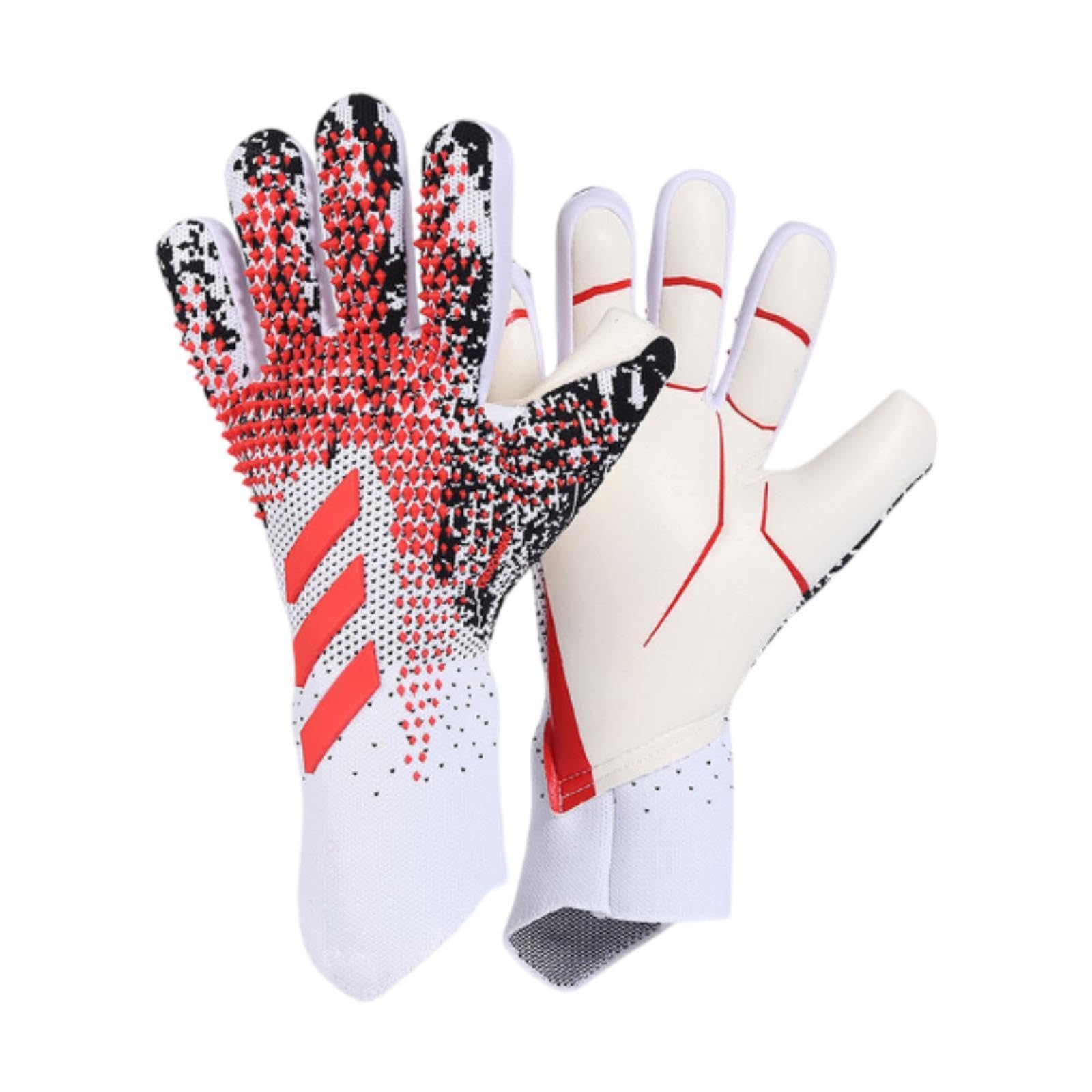 NIVAA Kids Goalkeeper Gloves Sports Supplies for Football Lovers Children Beginner 8 Size Red-image-10