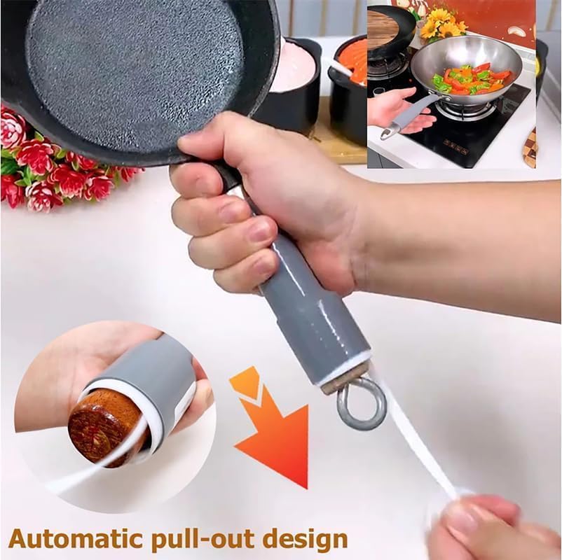 DOZERA Silicone Thermal Insulation Handle Cover Sleeve Pot Holders Cover Anti-Scald Hot Skillet Handle Holder, Protectors Handle Grip for Frying Pan, Cooking Pot, Spatula, Door Handle (Pack of 2) 2