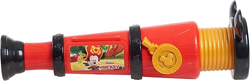 Just Play - Cristal espía de aventura de Mickey Mouse Junior de Disney con sonidos, disfraz de pirata y juego de simulación, juguetes para niños a