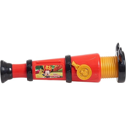 Disney Junior Mickey Mouse Adventure Spyglass with Sounds, Pirate Dress Up and Pretend Play, Kids Toys for Ages 3 Up by Just Play