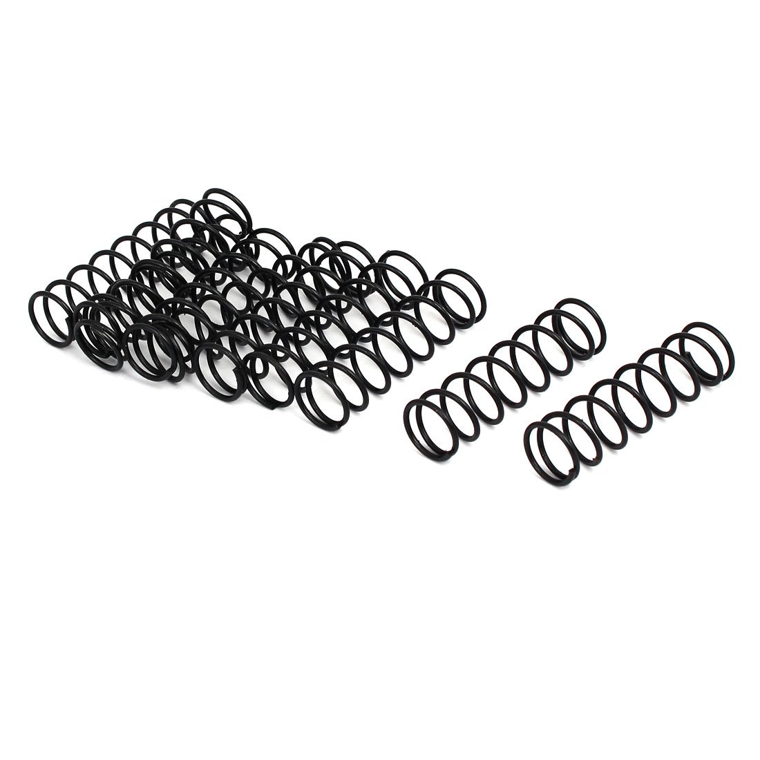 sourcingmap Compression Spring - 1.2mm Wire Dia , 13mm OD , 45mm Free Length Spring Steel Extension Spring,Black,10Pcs