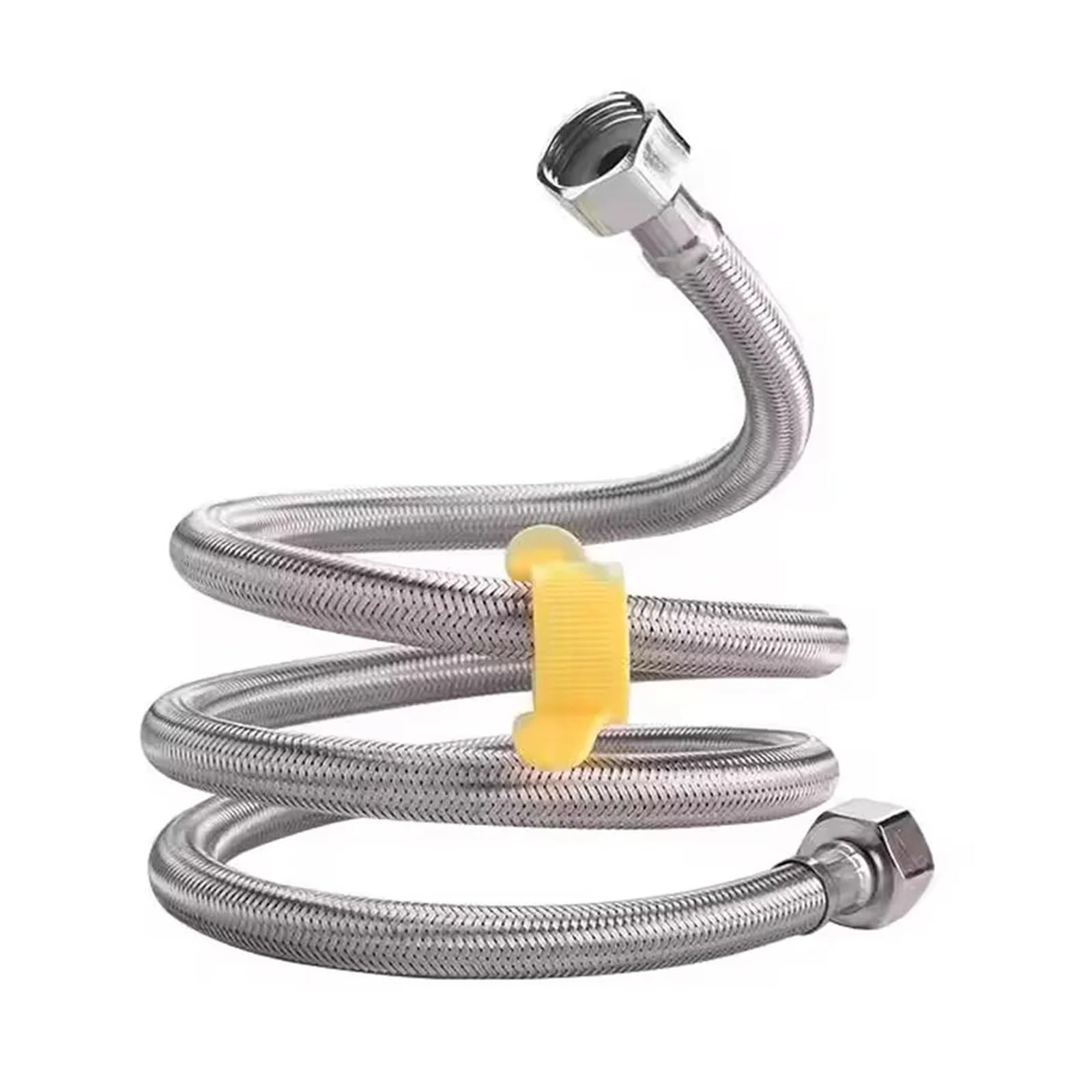 Tuyau flexible tressé anti-explosion pour robinet de cuisine et de salle de bain, G1/2", 20/40/60/100/150/200 cm (B, 20 cm) - Ligne d'alimentation en eau