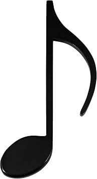 Broadway Gifts 8th Note Glossy Wooden Wall Decoration, Black, 1x4x9