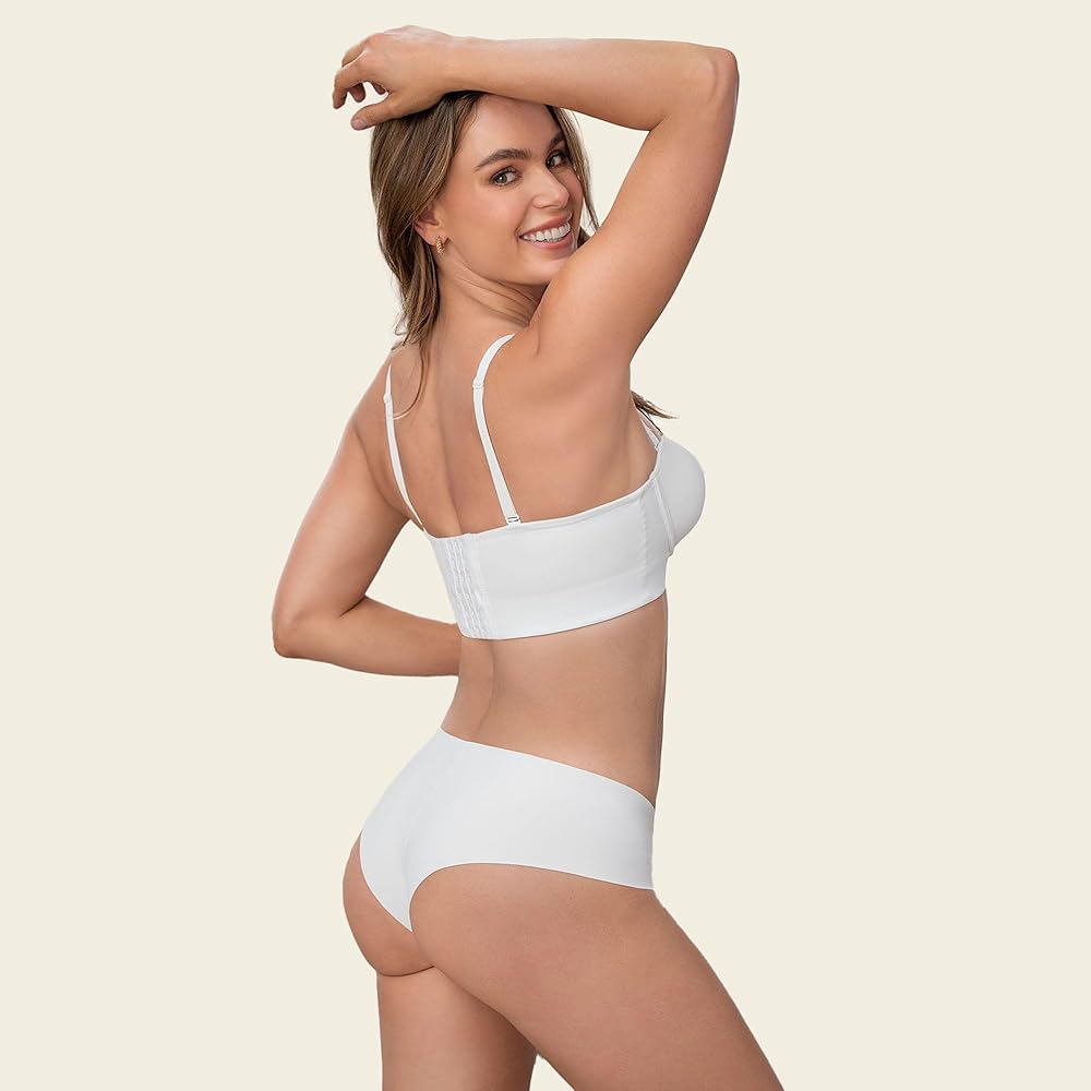 Leonisa No Show Underwear for Women Totally Seamless Mid