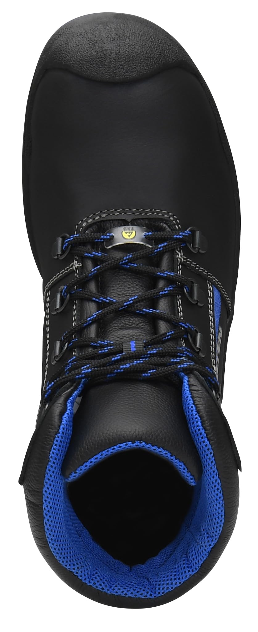 ELTEN LEONARDO XXSG black-blue Mid ESD S3 | Sicherheitsschuhe für Damen & Herren, Stahlkappe, leicht, atmungsaktiv, Gr. 45