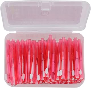 Limpadores Interdentais, Limpador de Aparelho, Conveniente, Prático, Multifuncional, Flexível Com Alça Pp para Cuidados Ortodônticos para Crianças (Rosa)