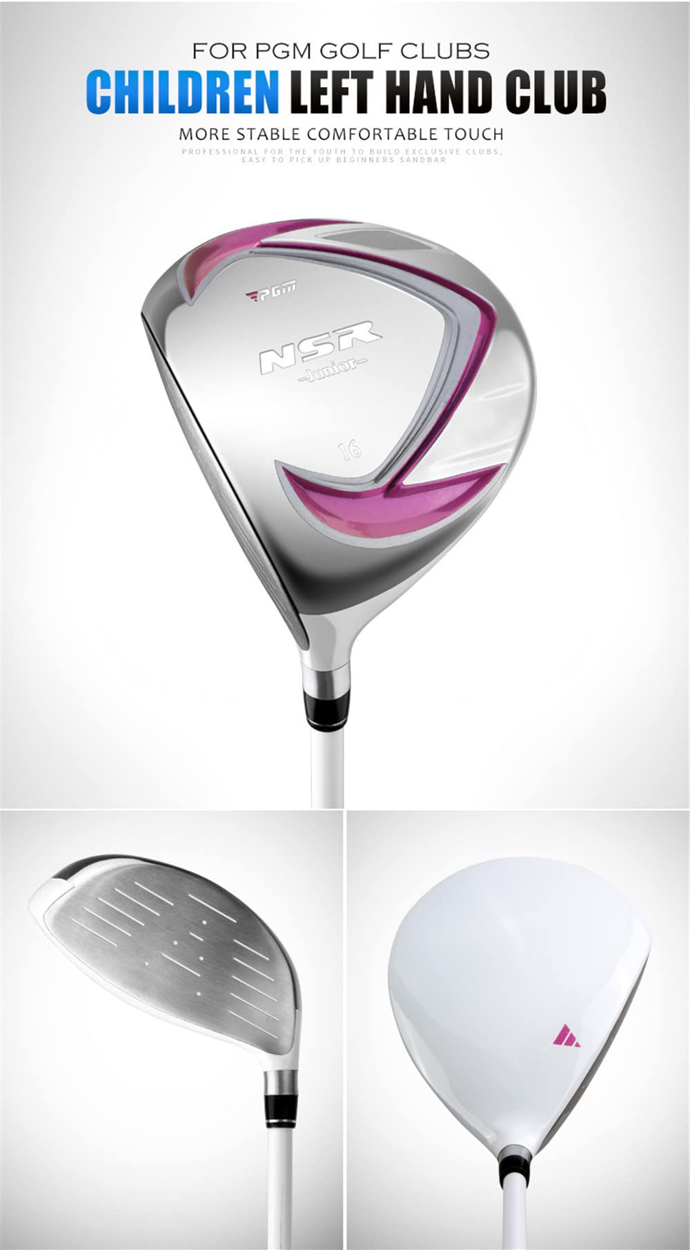 Club de golf en bois de parcours pour gaucher 16°/26° Loft – #1/#5 en bois avec couvre-tête de golf, sports et plein air