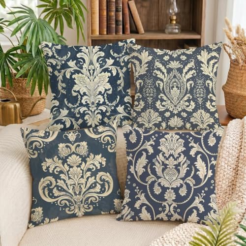 Housses de coussin double face nordique en velours doux lot de 4