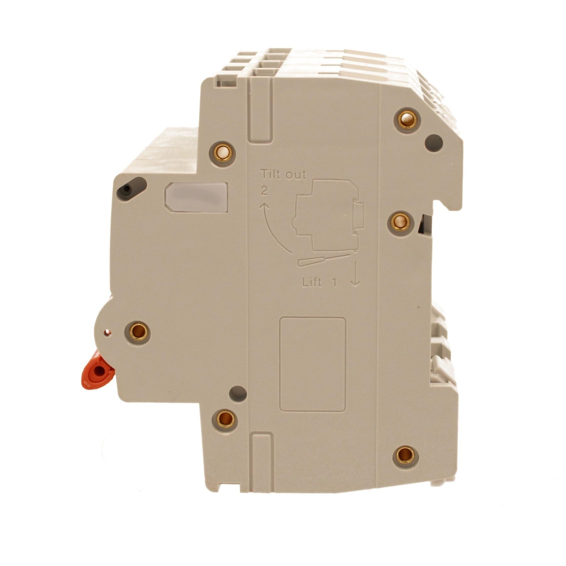 Interruptor magnetotérmico trifásico 4P 32A D32, curva D 10kA, 4 módulos DIN 380 V AC, certificado IEC60898-1, serie PB8H profesional